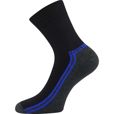ROGER 02 black cotton medicine socks