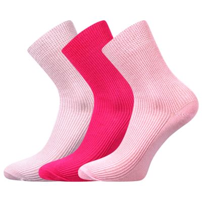 ROMSEK thin children's socks, 100% cotton, MIX GIRLS (3 pairs)