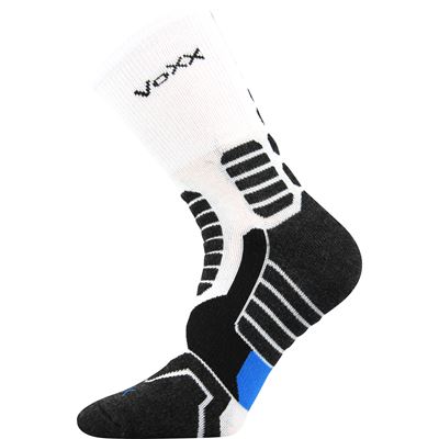 RONIN compression sports socks with silver ions WHITE