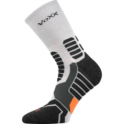 RONIN compression sports socks with silver ions LIGHT GREY