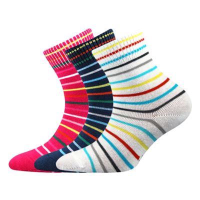 RUBY striped baby socks MIX (3 pairs)