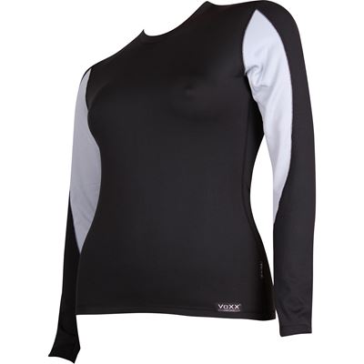SOLID 02 thermo BLACK-GREY women's T-shirt