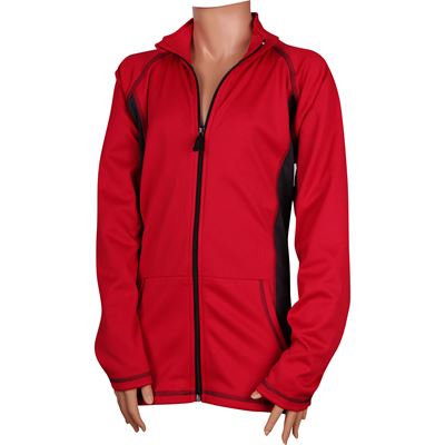 SOLID 10 thermo full-zip children's sweatshirt RED