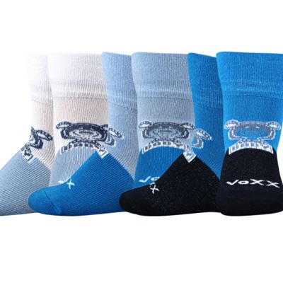 SEBÍK bamboo baby socks with teddy bear BOYS (3 pairs)