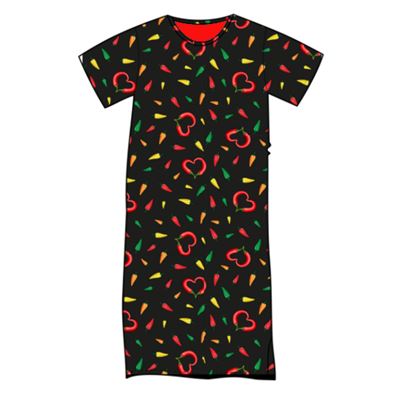 Short-sleeved nightshirt SEEKING PEPPERS