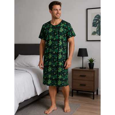 Short-sleeved nightshirt SEEKING hemp