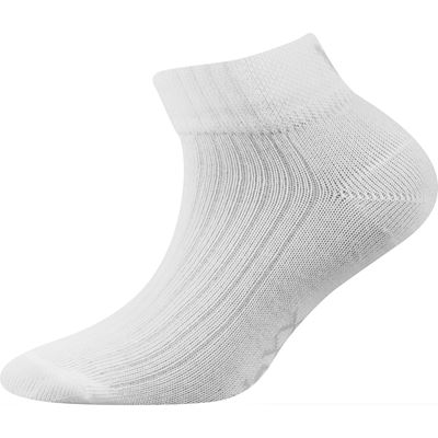 SETRA breathable children's short sports socks with silver WHITE