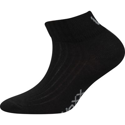 SETRA breathable children's short sports socks with silver BLACK