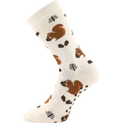 Children's terry socks SIBIŘ 08 ABS with pictures GIRLS (3 pairs) BOMA 126493 2