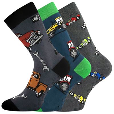 Children's terry socks SIBIŘ 08 ABS with pictures BOYS (3 pairs)
