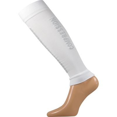 SIGNAL compression calf sleeve with silver ions, WHITE