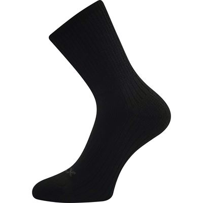 SILKY winter socks with viscose BLACK
