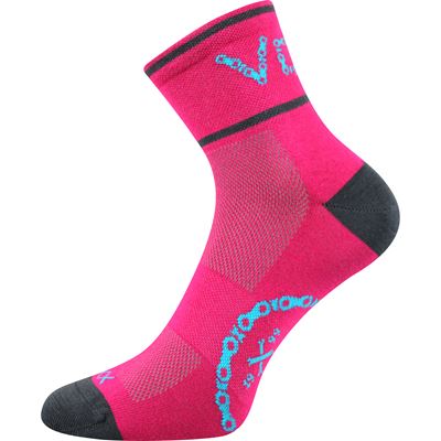 SLAVIX cycling socks with silver ions MAGENTA