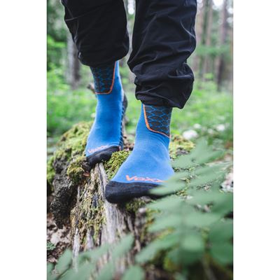 SOLAX blue sports socks with silver