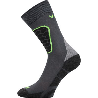 SOLAX dark grey sports socks with silver