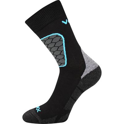 SOLAX black sports socks with silver