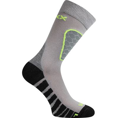 SOLAX light grey sports socks with silver