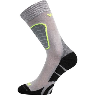 SOLAX light grey sports socks with silver