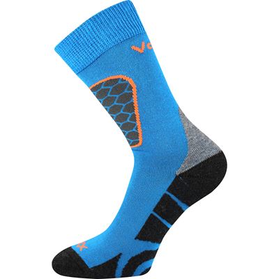 SOLAX blue sports socks with silver