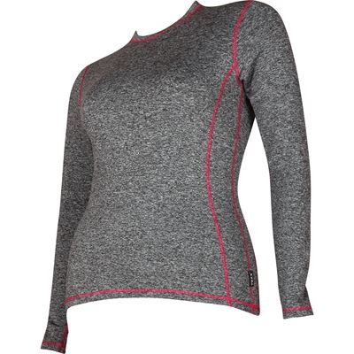 Women's T-shirt SOLID 02 thermo GREY MELANGE