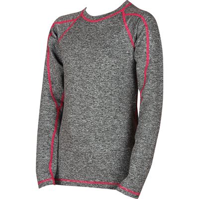 SOLID 08 thermo children's T-shirt GREY MELANGE/magenta