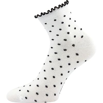 SOPHIA women's socks with decorative trim MIX with dots (3 pairs)