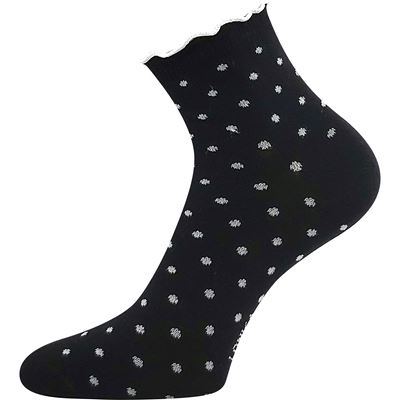 SOPHIA women's socks with decorative trim MIX with dots (3 pairs)