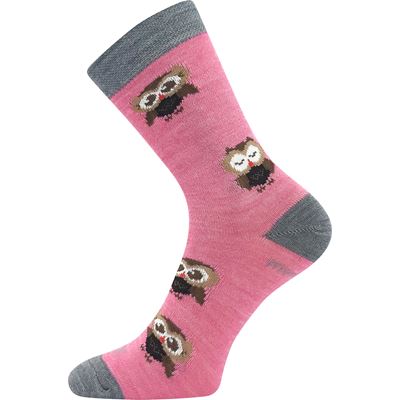 SOVIK thin merino children's socks with silver ions PINK