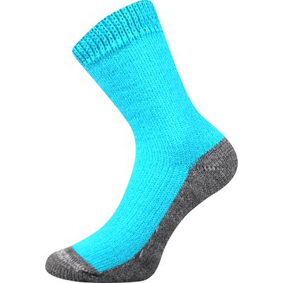 Thick turquoise SPACÍ socks for home wear