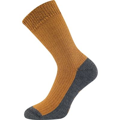 Thick brown SPACÍ socks for home wear