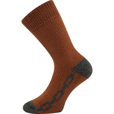 Thick brown SPACÍ socks for home wear