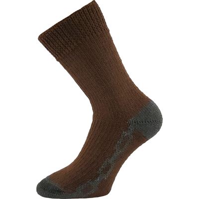 Thick brown SPACÍ socks for home wear