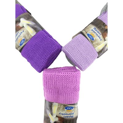 Thick SPACÍ purple socks for home wear