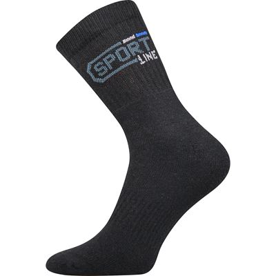 Thick SPOT socks, 3 pairs, terry cloth, BLACK