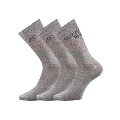 Men's thin socks SPOTLITE 3 pairs LIGHT GREY