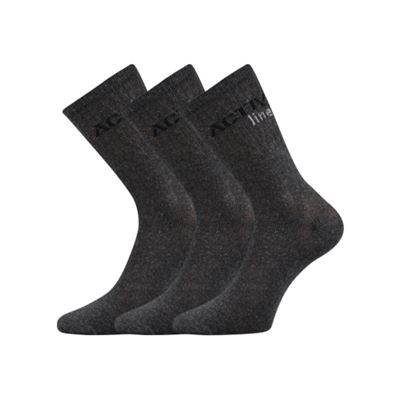 Men's thin socks SPOTLITE 3 pairs DARK GREY