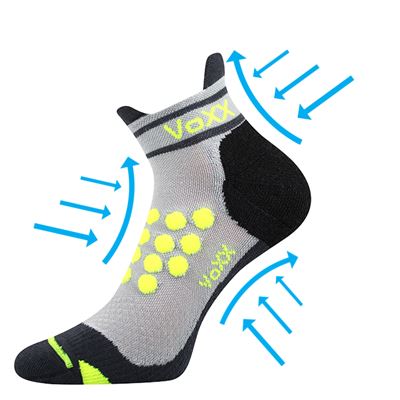 SPRINTER low compression sports socks with silver ions LIGHT GREY