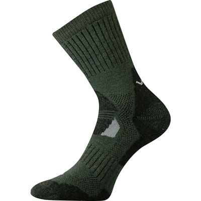 STABIL merino winter thermo socks with silver KHAKI