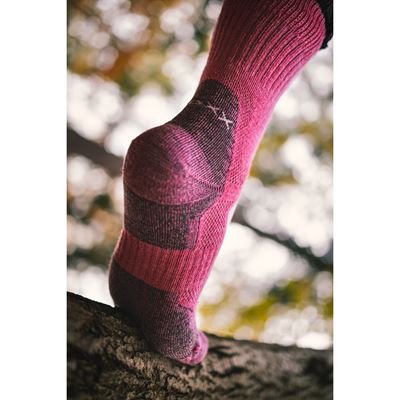 STABIL merino winter thermal socks with silver PINK