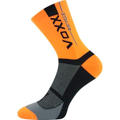 STELVIO cycling socks, sporty, NEON ORANGE