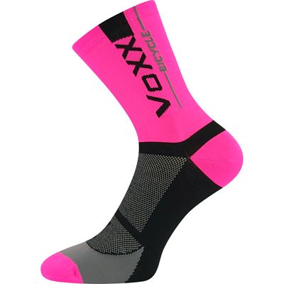 STELVIO cycling socks, sporty, NEON PINK