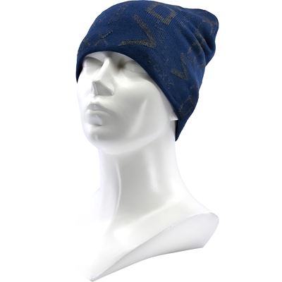 Men's knitted STINGER winter hat, DARK BLUE