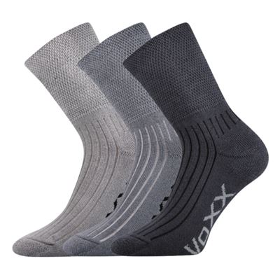 STRATOS terry socks with soft cuff MIX GREY (3 pairs)