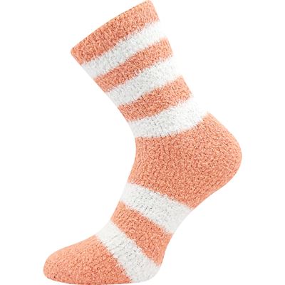 Women's chenille socks SVĚTLANA 2-pack CORAL