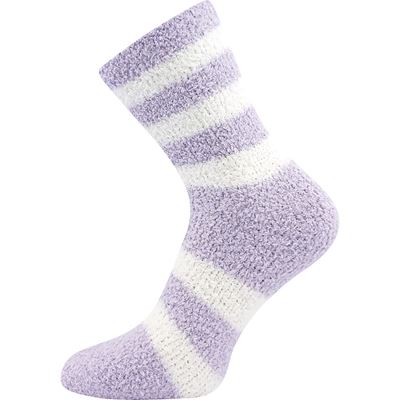 Women's chenille socks SVĚTLANA 2-pack LILA