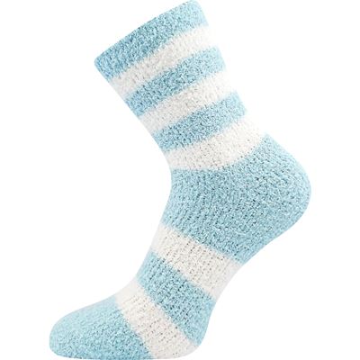 Women's chenille socks SVĚTLANA 2-pack LIGHT BLUE