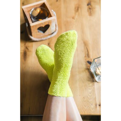 Women's chenille socks SVĚTLANA 2-pack PHOSPHORESCENT