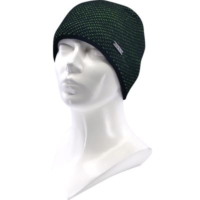 SWIFT boys' knitted hat, black with green