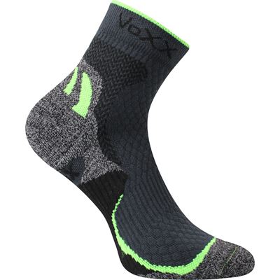 SYNERGY anatomical sports socks with silver ions, DARK GREY