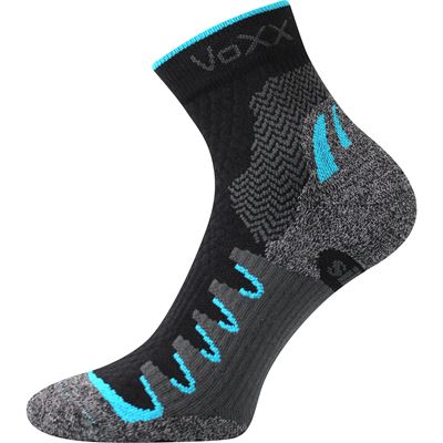 SYNERGY anatomical sports socks with silver ions, BLACK